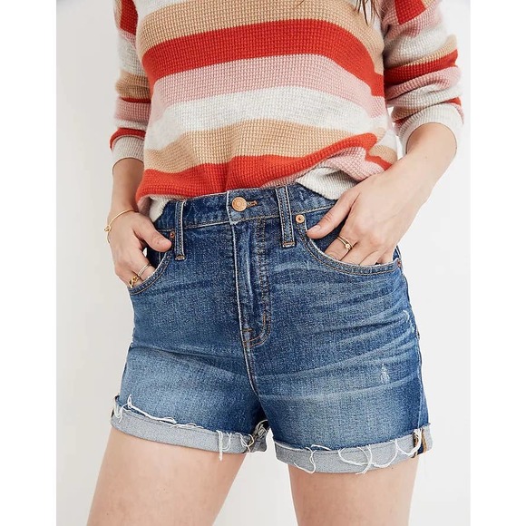 Madewell High Rise Denim Shorts
